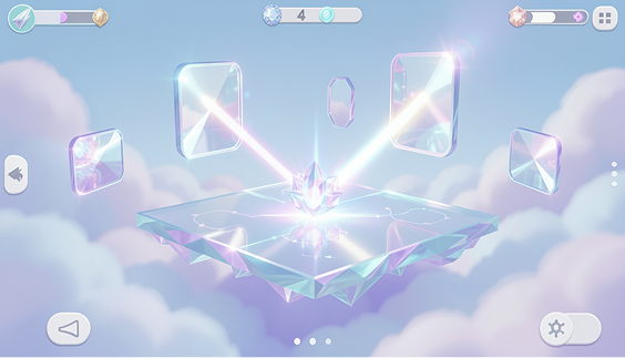 Reflection-based puzzle design centered on light behavior